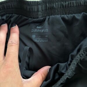 Black and purple Nike shorts